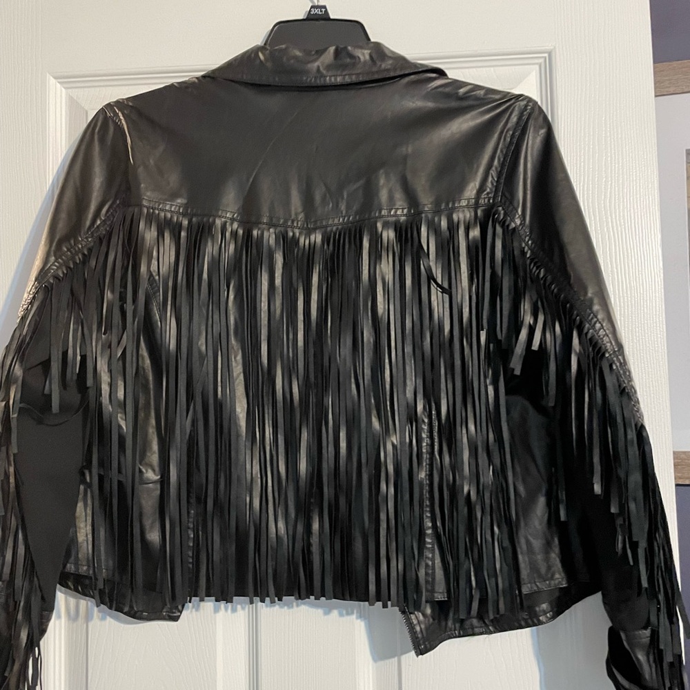 Fringe Leather Jacket